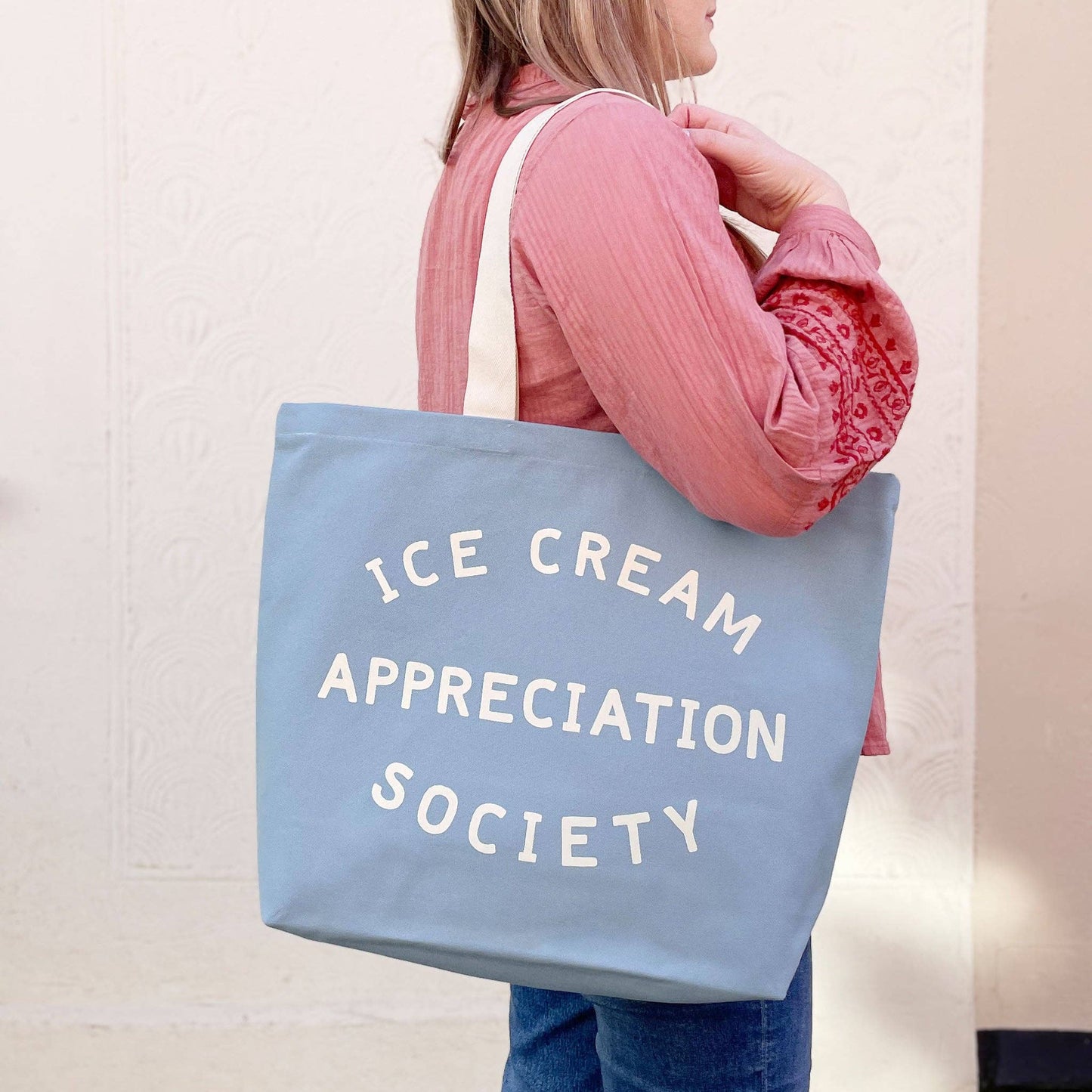 
                  
                    Ice Cream Appreciation Society - Light Blue Canvas Tote Bag
                  
                
