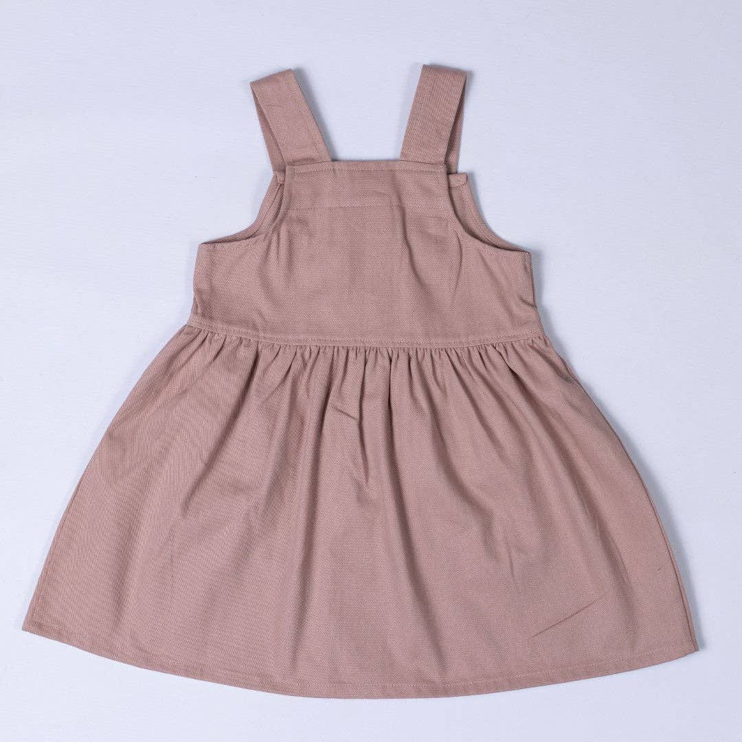 
                  
                    Girls Pleated Dress With Straps: Dusty Pink
                  
                