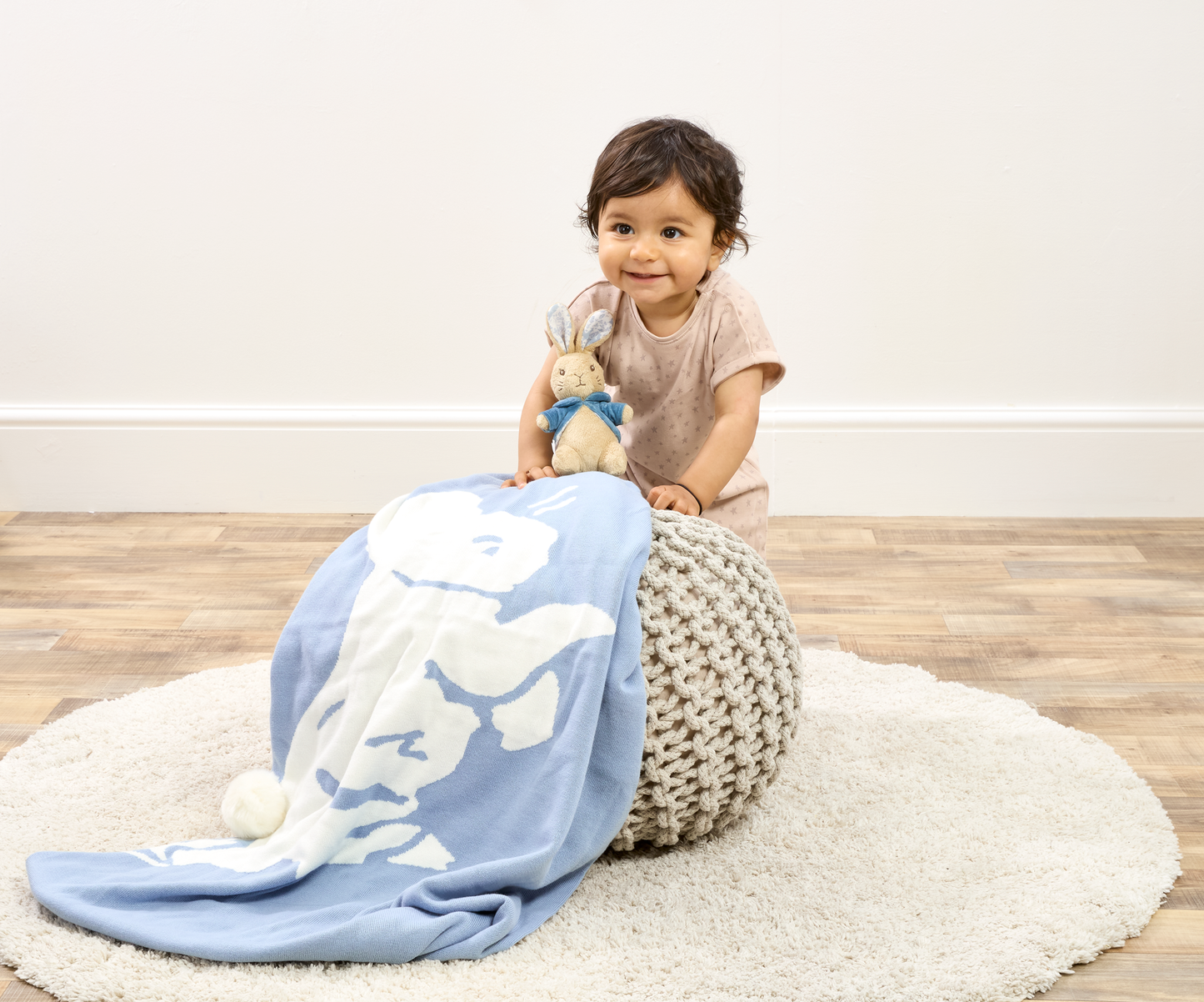 
                  
                    Knitted Baby Blanket & Soft Toy Set – Peter Rabbit
                  
                