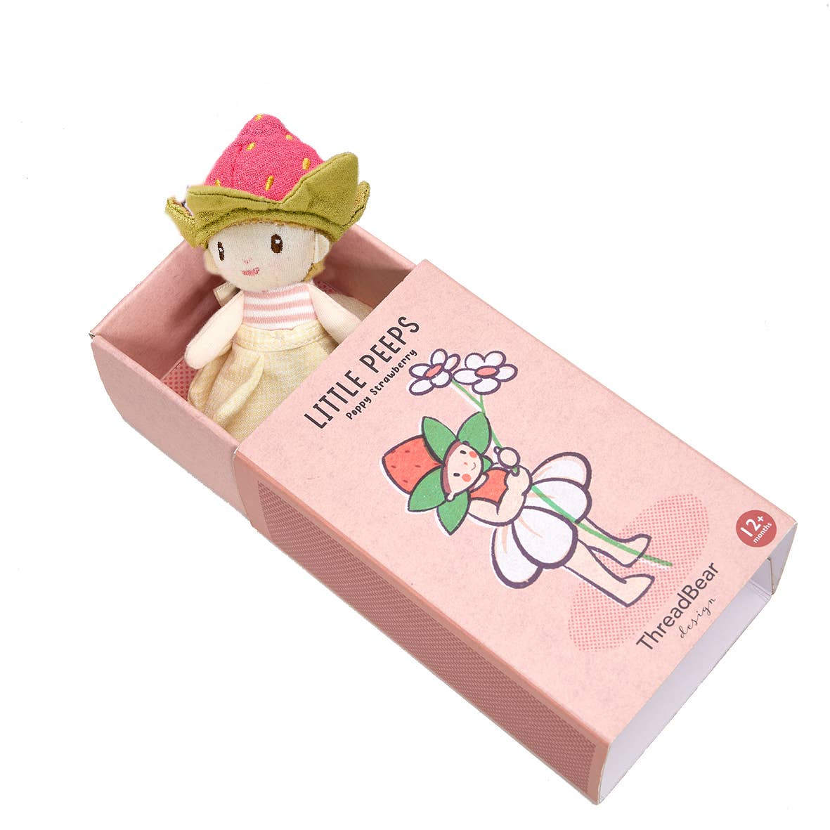 
                  
                    ThreadBear Little Peeps Poppy Strawberry -Matchbox doll 12cm
                  
                