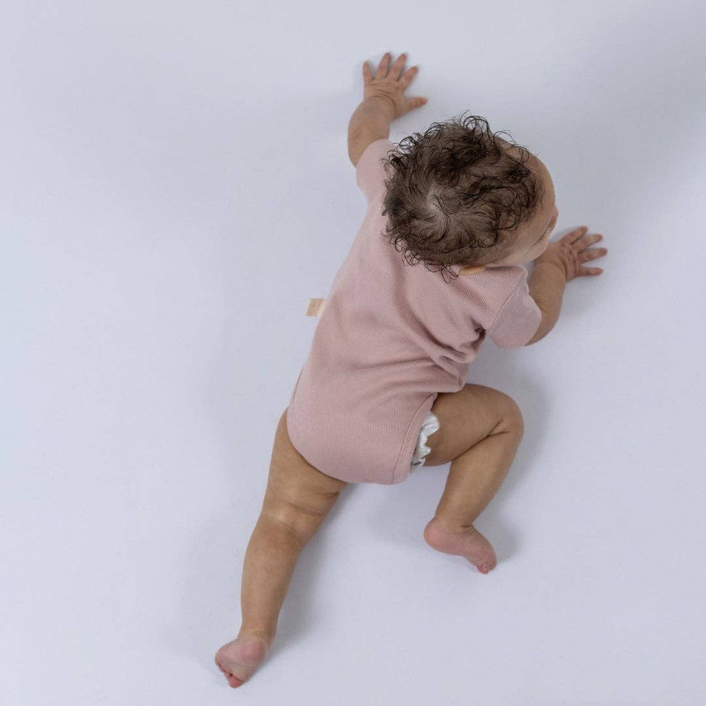
                  
                    Short Sleeve Bodysuit: Dusty Pink
                  
                