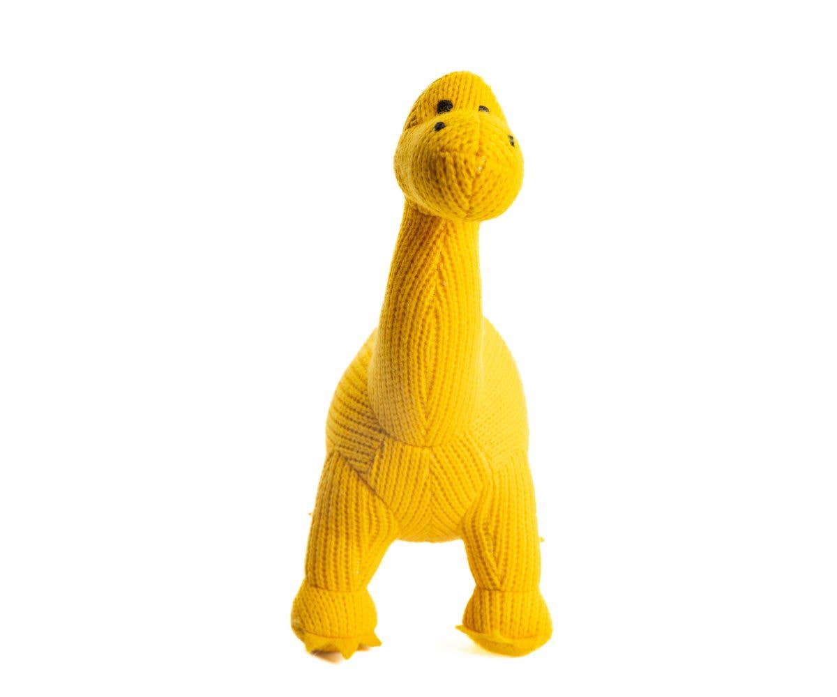 
                  
                    Knitted Yellow Diplodocus Dinosaur Plush Toy
                  
                