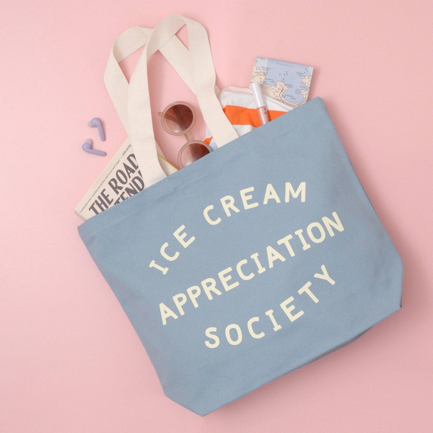 
                  
                    Ice Cream Appreciation Society - Light Blue Canvas Tote Bag
                  
                