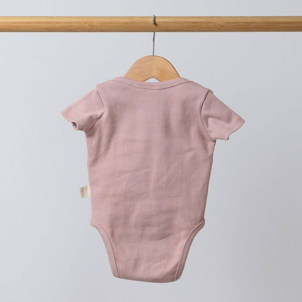 
                  
                    Short Sleeve Bodysuit: Dusty Pink
                  
                