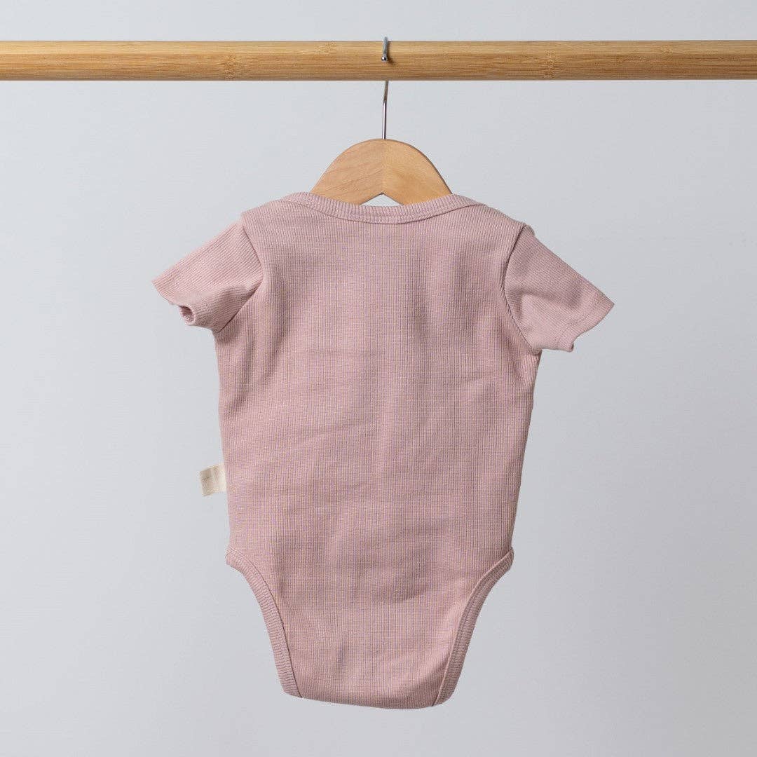
                  
                    Short Sleeve Bodysuit: Dusty Pink
                  
                