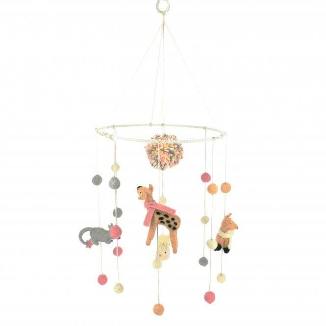 Pastel Animal Baby Mobile