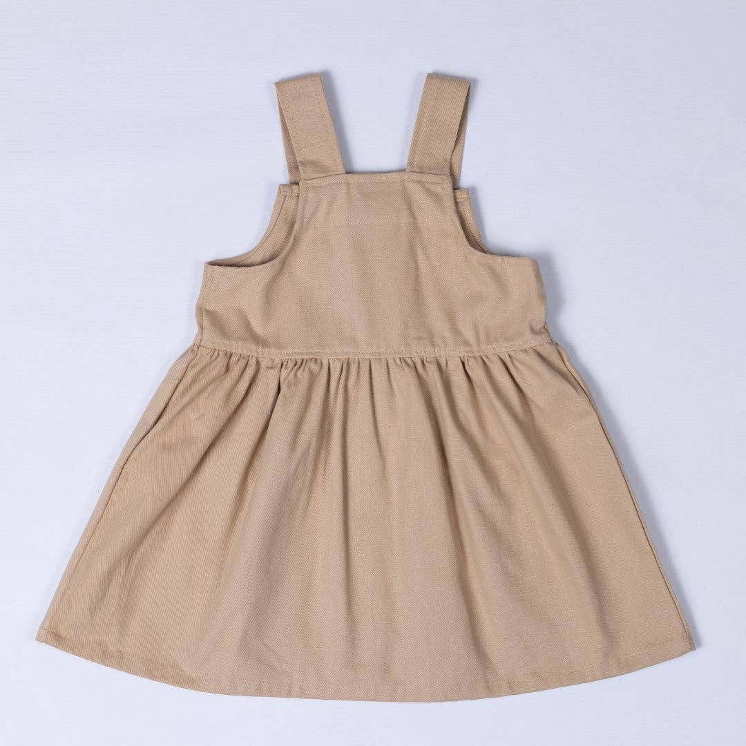 
                  
                    Girls Pleated Dress With Straps: Dusty Pink
                  
                
