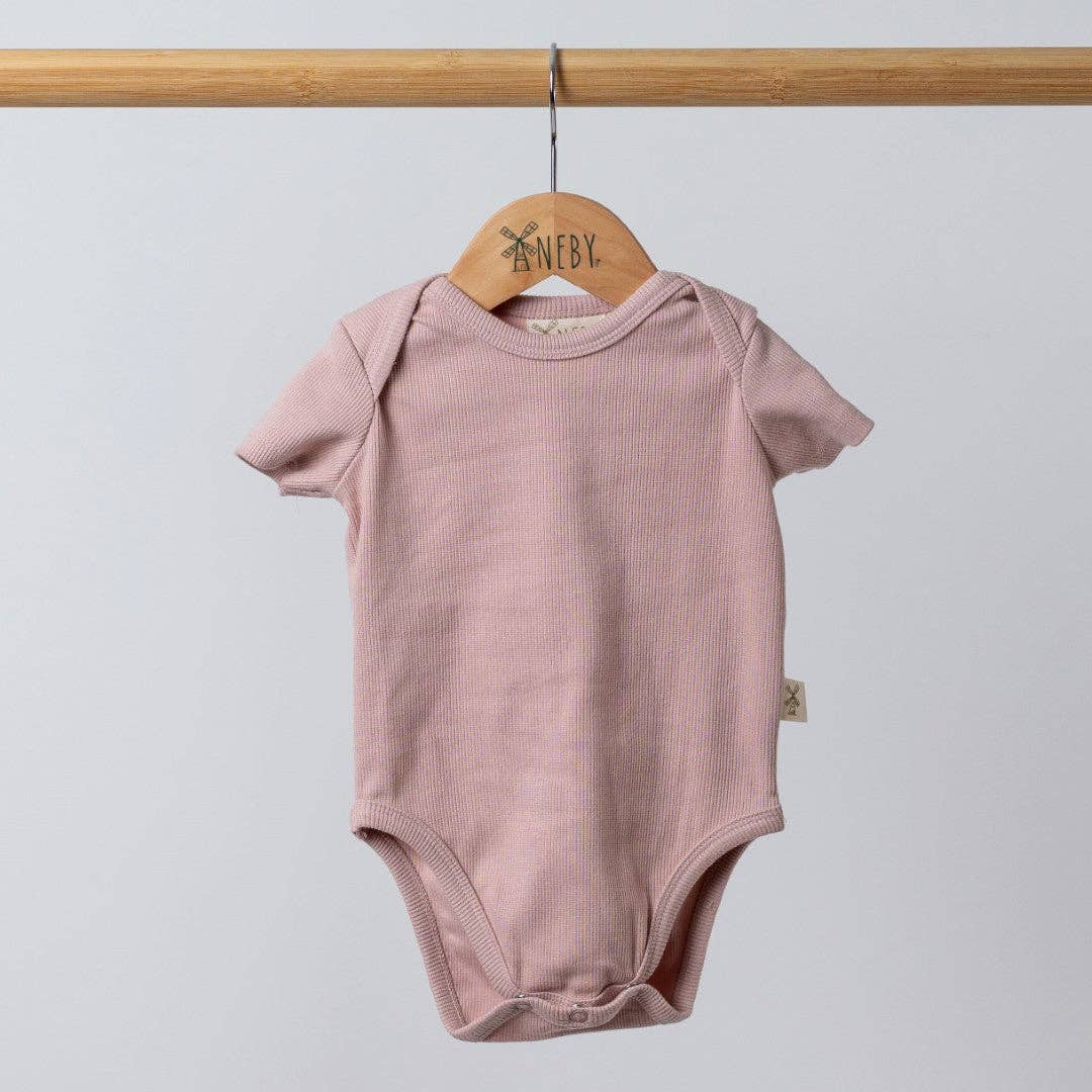 
                  
                    Short Sleeve Bodysuit: Oat
                  
                