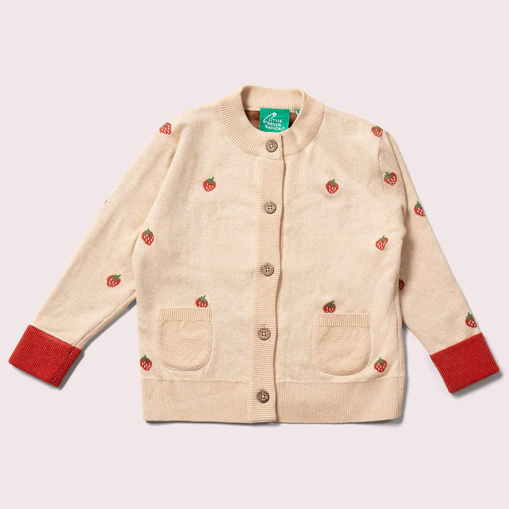 Strawberry Days Knitted Cardigan