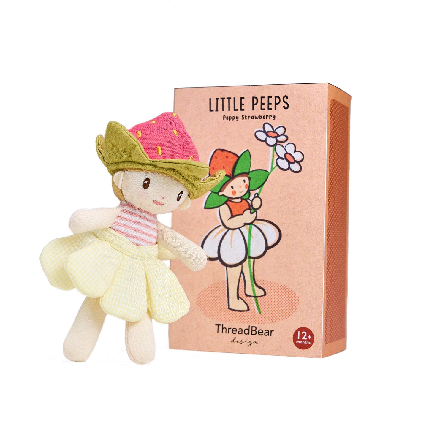 
                  
                    ThreadBear Little Peeps Poppy Strawberry -Matchbox doll 12cm
                  
                
