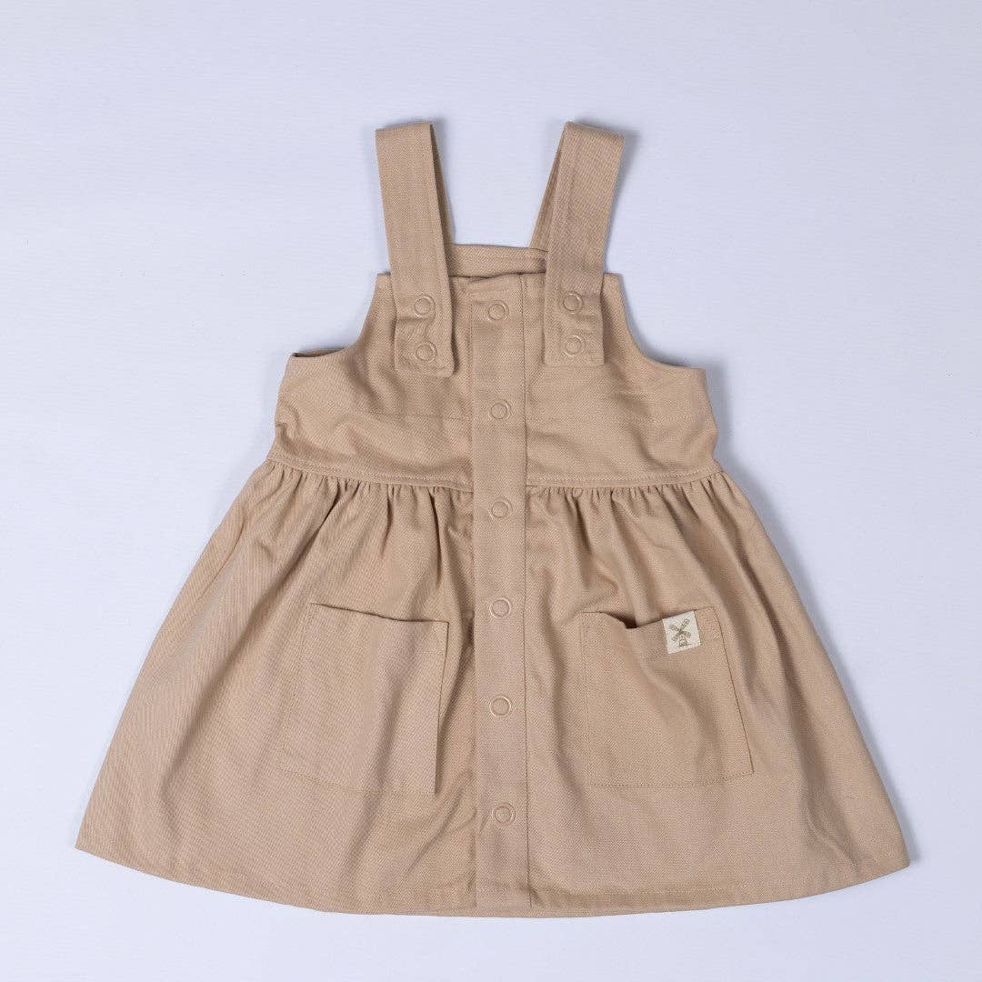 
                  
                    Girls Pleated Dress With Straps: Dusty Pink
                  
                