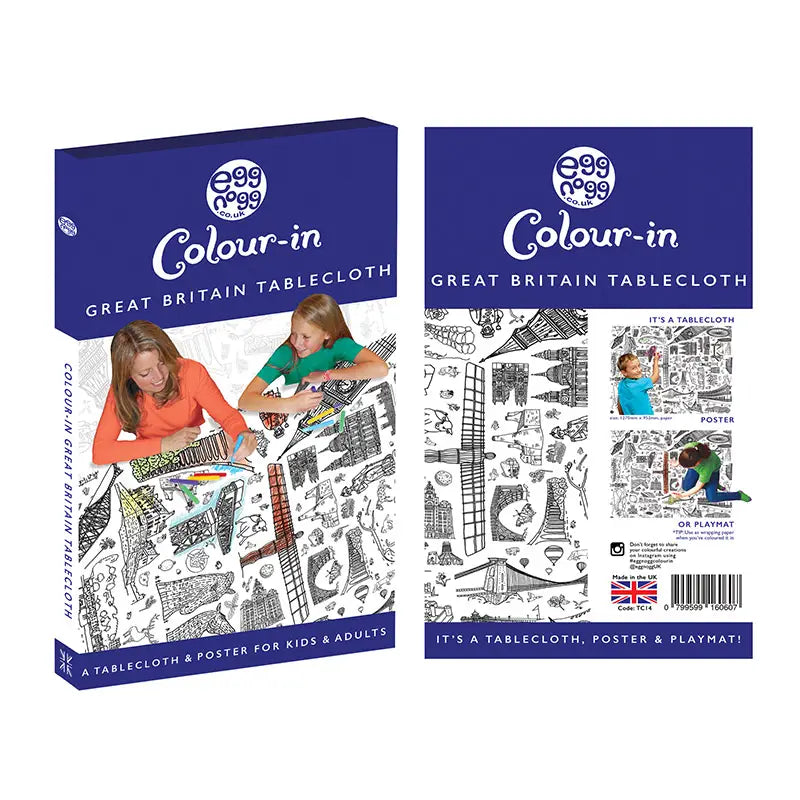 Colour In Tablecloth - Great Britain