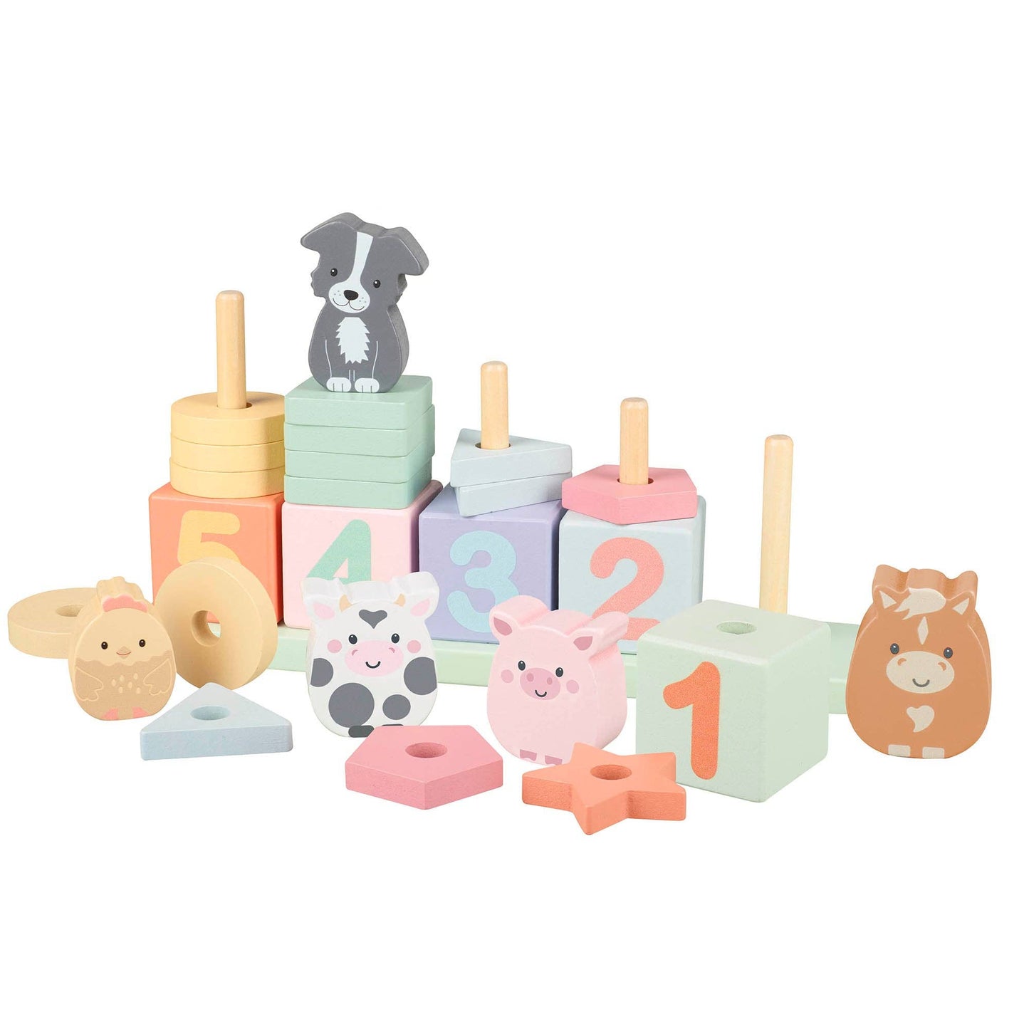 
                  
                    Farmyard Wooden Animal Counting Game
                  
                