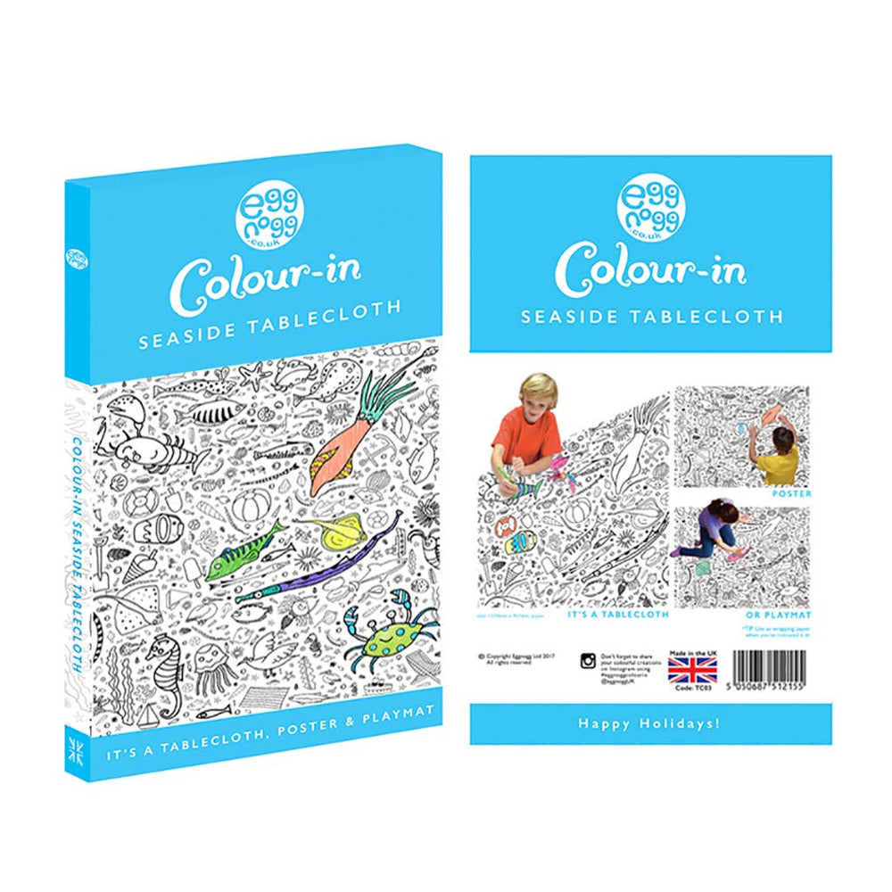 Colour-in Giant Poster / Tablecloth – Seaside