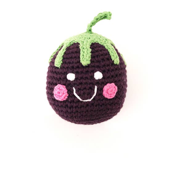 Crochet toy handmade Friendly Blackberry rattle