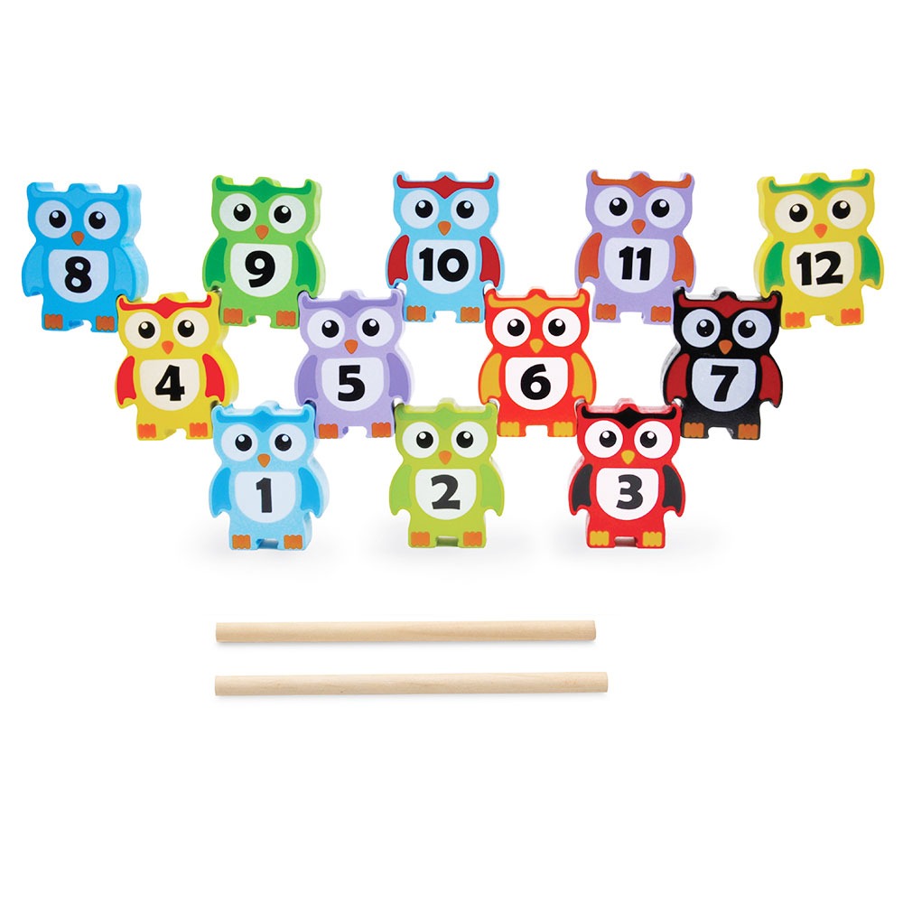 Colourful Stacking Owls
