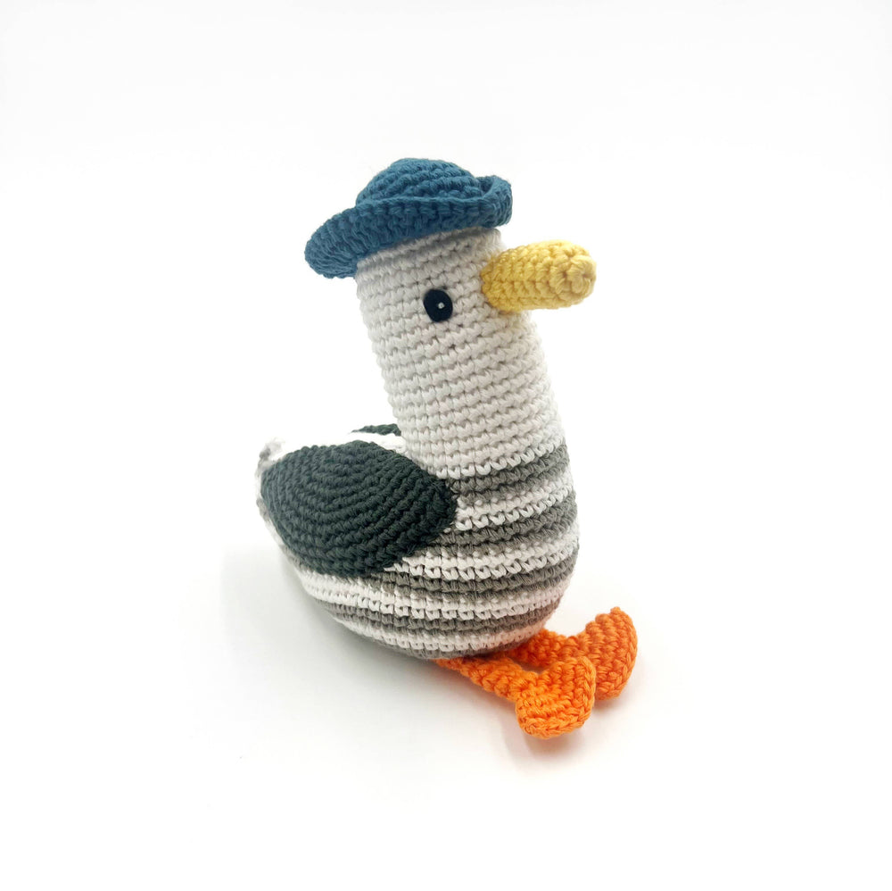 Handmade soft Baby Toy Seagull rattle