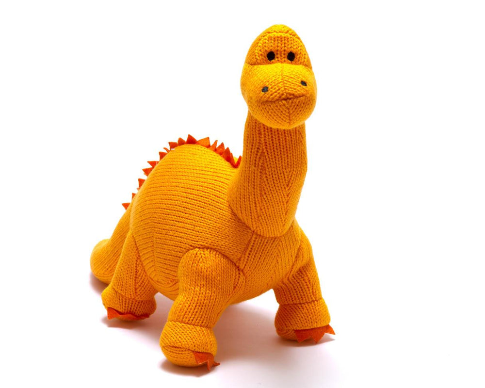 
                  
                    Knitted Orange Diplodocus Dinosaur Toy - 'DIPPY'
                  
                