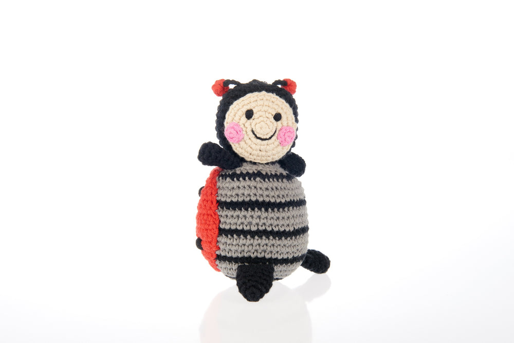 Crochet Ladybird Baby Rattle