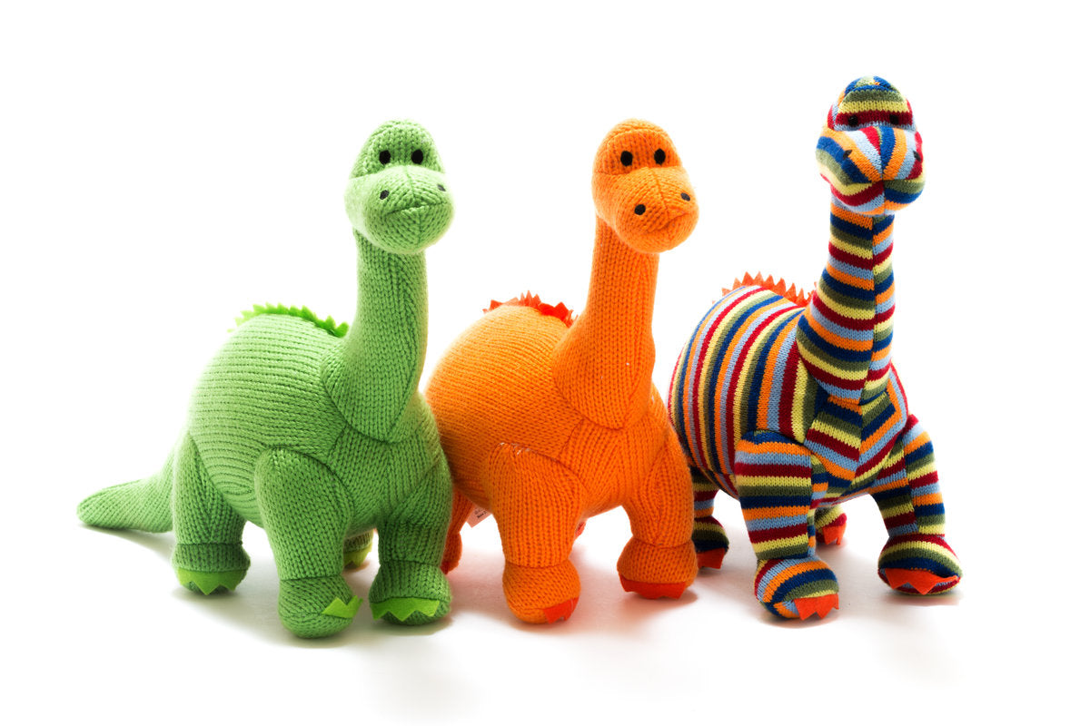 
                  
                    Knitted Orange Diplodocus Dinosaur Toy - 'DIPPY'
                  
                