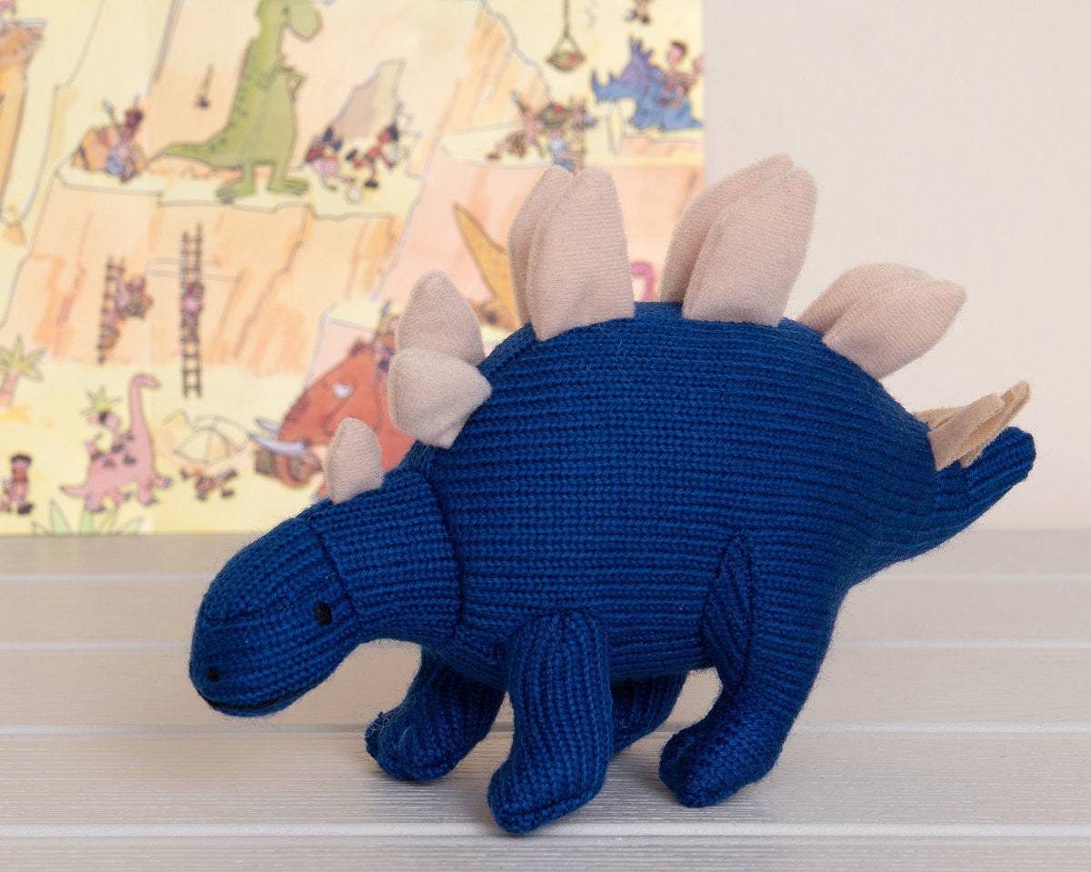 
                  
                    Knitted Stegosaurus Dinosaur Rattle - 'LITTLE SPIKE'
                  
                